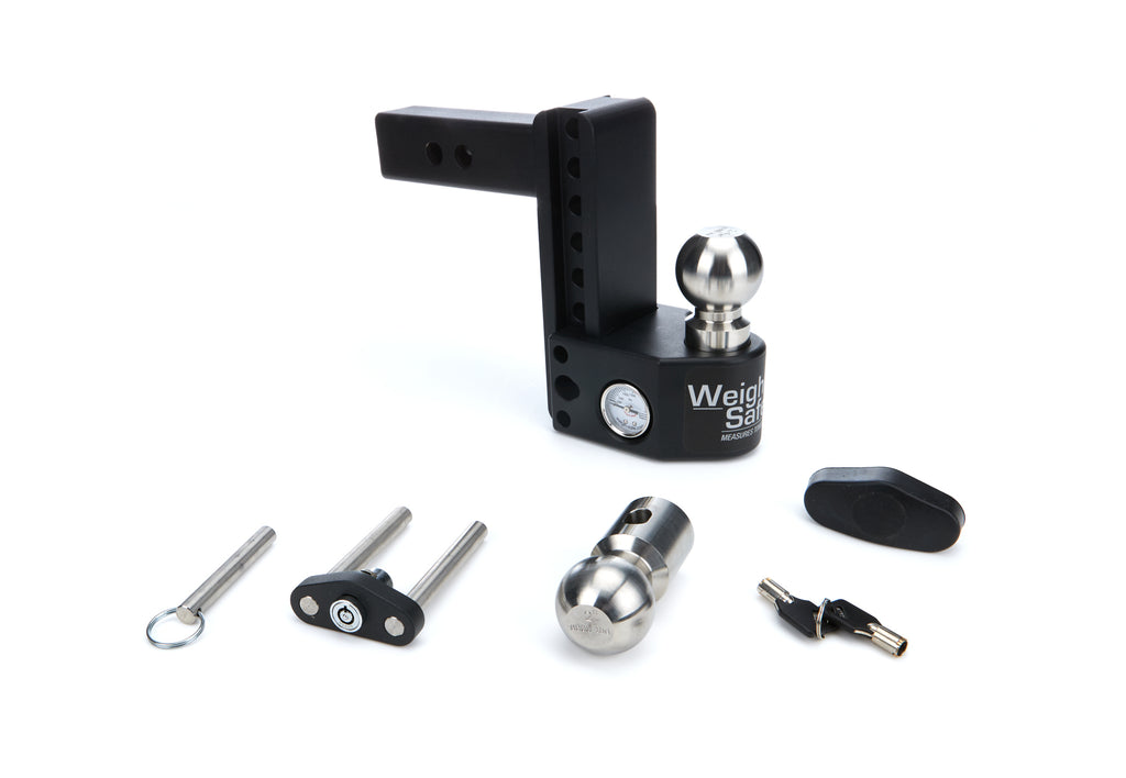 Steel Weigh Safe 6in Dro p Hitch w/ 2in Shank - Weigh Safe SWS6-2