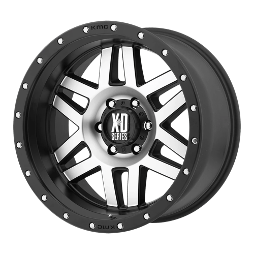 XD128 20X10 6X5.5 S-BLK MACH -24MM