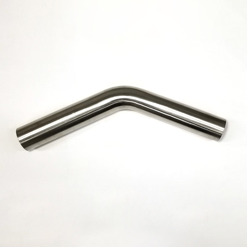 Stainless Bros 1.75in Diameter 1.5D / 2.62.0in CLR 45 Degree Bend 6.5in leg/6.5in leg Mandrel Bend STB601-04526-8150