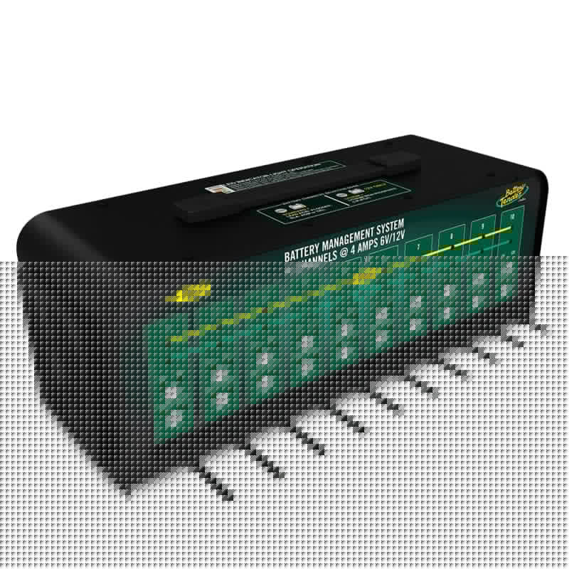 Battery Tender 10-Bank 6V/12V 4A Selectable Battery Charger BTN021-0134-DL-WH