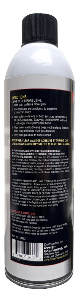 DEI Hi Temp Spray Adhesive 13.3 oz. Can (Aerosol) DEI10492