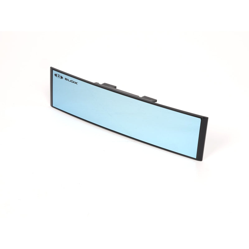BLOX Racing 290mm Convex Mirror Black Frame Blue Tint BLOBXAC-02011