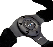 Load image into Gallery viewer, NRG Reinforced Steering Wheel (320mm) Suede w/Black Stitch NRGRST-012S