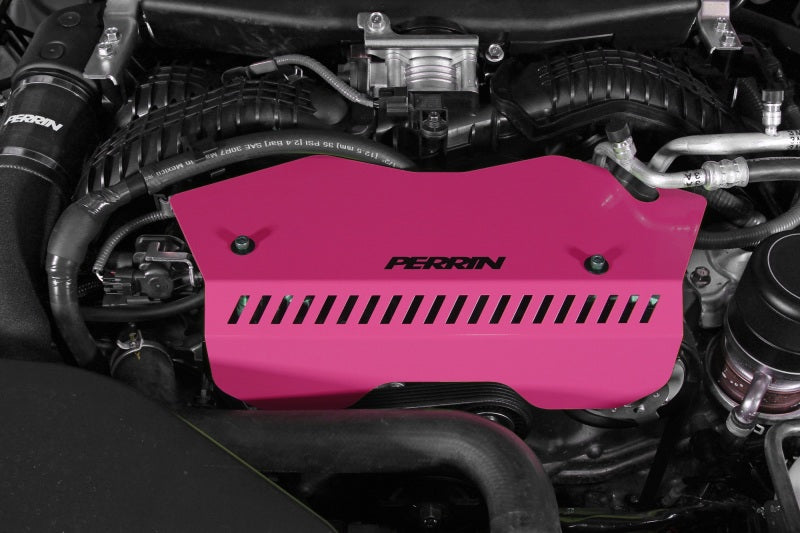 PERRIN 22-25 Subaru WRX Pulley Cover - Hyper Pink (TALL - For Use w/o PERRIN AOS) PERPSP-ENG-153HP