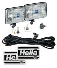 Load image into Gallery viewer, Hella 450 H3 12V SAE/ECE Fog Lamp Kit Clear - Rectangle (Includes 2 Lamps) HELLA005860601