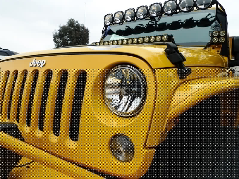 KC HiLiTES 07-18 Jeep JK (Not for Rubicon/Sahara) 7in. Gravity LED DOT Headlight (Pair Pack System) KCL42351