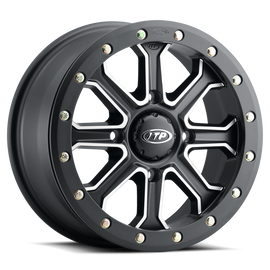 ITP Inertia Beadlock 15x7 / 4x137 BP / 30mm Offset Matte Black w/ Machined Accents Wheel
