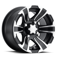 Load image into Gallery viewer, ITP SS 312 14x6 / 4x156 BP / 4+2 Offset Black w/ Machined Wheel