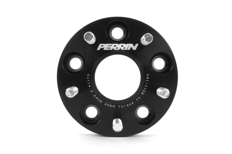 PERRIN 17-21 Honda Civic Si / 22-26 Acura Integra 64.1mm 5x114.3 Wheel Spacers 20mm - Pair PERPHP-WHL-020BK