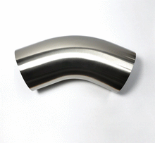 Load image into Gallery viewer, Stainless Bros 3in Diameter 1D 45 Degree Bend Leg Mandrel Bend STB601-07626-4100