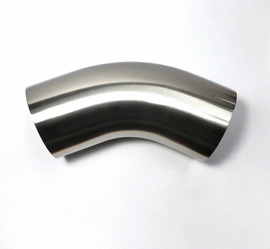 Stainless Bros 3in Diameter 1D 45 Degree Bend Leg Mandrel Bend STB601-07626-4100