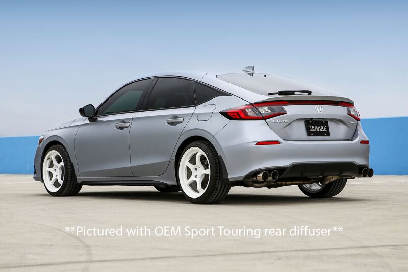 Remark 2022+ Honda Civic Sport Hatchback FL2 (Link Loop) Catback Exhaust Burnt Stainless Steel Tip REMRK-C4063H-10T