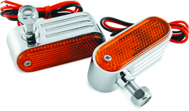 BikeMaster Marker/Side Lights 5/16in Mount Dual Bulb Amber BKM410653