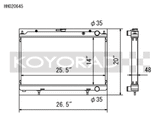 Koyo 95-98 Nissan 240SX S14 2.4L KA24DE (MT) Radiator