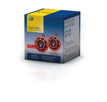 Load image into Gallery viewer, Hella Supertone Horn Kit 12V 300/500HZ Red (003399803 = 003399801) HELLA003399801
