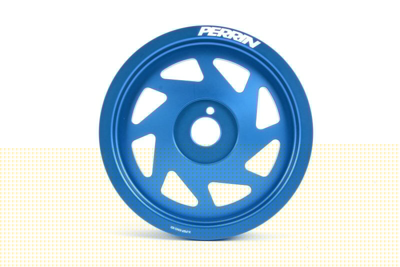 PERRIN 15-18 Subaru WRX / 13-20 BRZ / 14-18 FXT / 13-16 Crosstrek Lightened Crank Pulley - Blue PERPSP-ENG-101BL