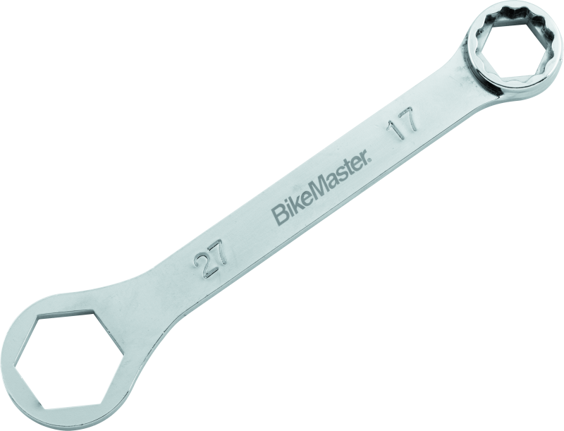 BikeMaster Rider Wrench - 27mm 6-pt x 17mm 12-pt BKM150338