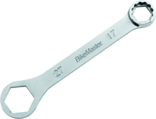Load image into Gallery viewer, BikeMaster Rider Wrench - 27mm 6-pt x 17mm 12-pt BKM150338