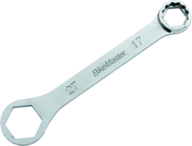 BikeMaster Rider Wrench - 27mm 6-pt x 17mm 12-pt BKM150338
