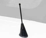 Antenna; Black; Machined Aluminum; w/4 in. Mast; - Drake Muscle AR3Z-18813-BLK