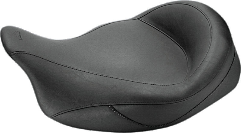 Mustang 08-21 Harley Electra Glide Std,Rd Glide,Rd King,Str Glide Super Touring Solo Seat - Black