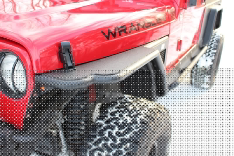 Fishbone Offroad 97-06 Jeep Wrangler TJ Steel Tube Fenders Front 3In Flare - Blk Textured Powdercoat FBOFB23029F