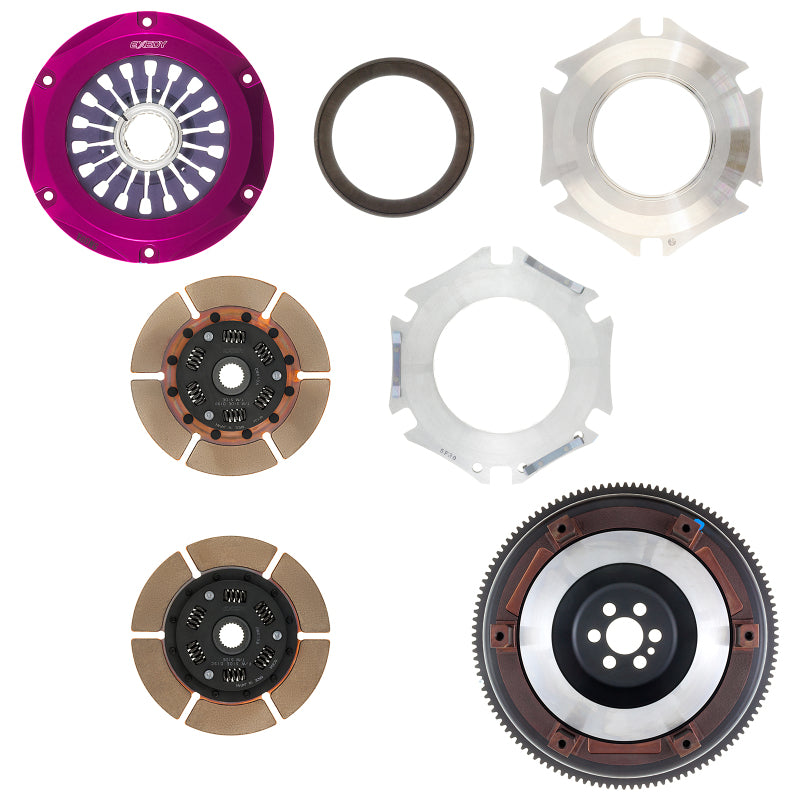 Exedy 1999-2002 Nissan Skyline GTR L6 Hyper Twin Cerametallic Clutch Sprung Center Disc Pull Type EXENM052SD