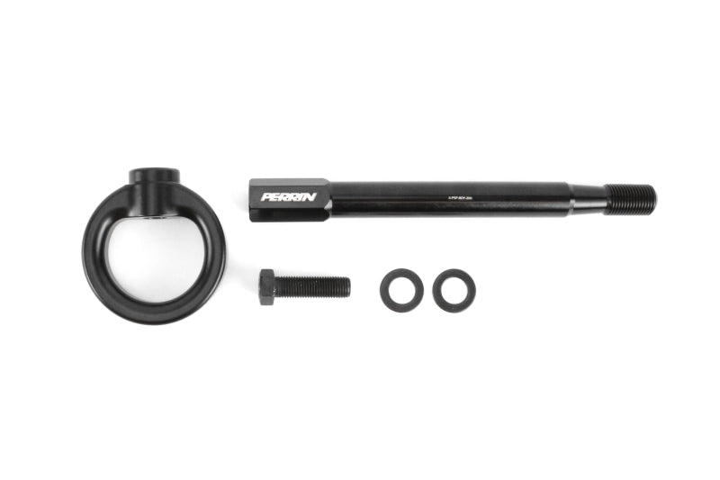 PERRIN 08-14 Subaru WRX/STI Tow Hook Kit (Front) - Flat Black PERPSP-BDY-231BK