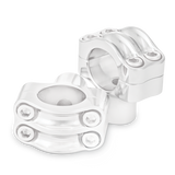Burly Brand Reaper Riser Clamp 1-1/2in Tall for 1-1/4in Bar, Set - Chrome