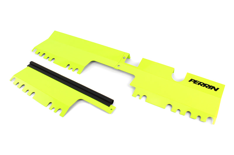 PERRIN 15-21 Subaru WRX/STI Radiator Shroud (With/Without OEM Intake Scoop) - Neon Yellow PERPSP-ENG-512NY