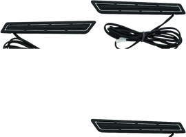 Kuryakyn LED Saddlebag Hinge Accents Black KUR5477