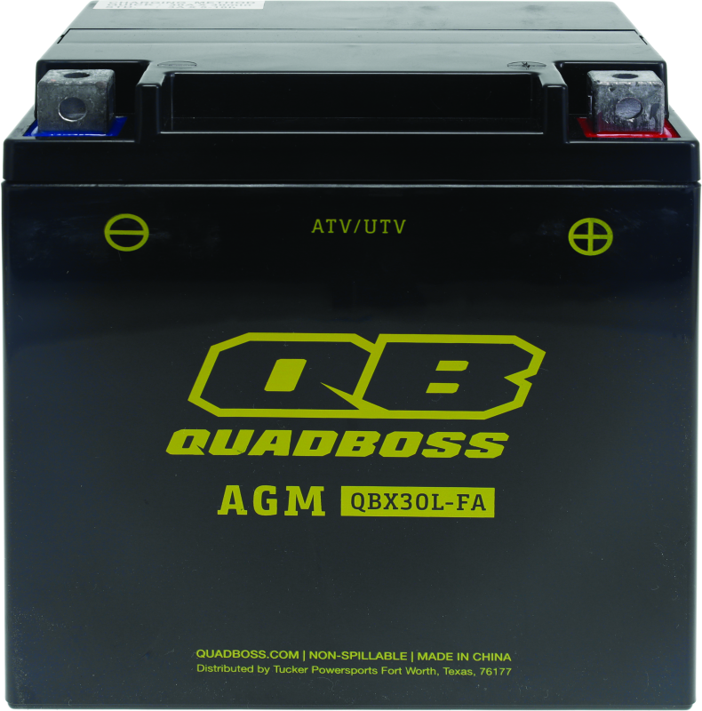 QuadBoss Maintenance-Free AGM Battery QBX30L-FA QBS401387