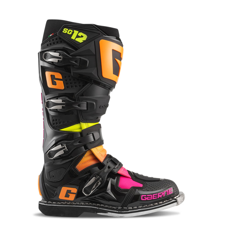 Gaerne SG12 Limited Edition Boot Black/Orange/Pink - Size 11 GAR2174-108-11