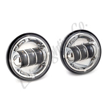 Load image into Gallery viewer, Letric Lighting 1997+ Universal 4 1/2In Black LED Auxiliary Passing Light - Chrome LETLLC-LPL-C