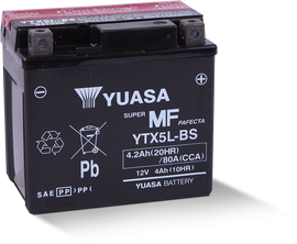 Yuasa YTX5L-BS Maintenance Free AGM 12 Volt Battery (Bottle Supplied)