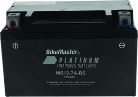BikeMaster AGM Battery - MS12-7A-BS BKM780738