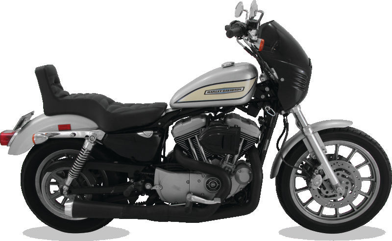 Mustang 08-21 HD Electra Glide,Rd Glide,Rd King,Str Glide Driver Backrest - Black w/ Blue Stitching
