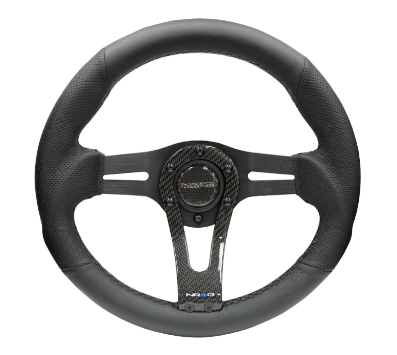 NRG Reinforced Steering Wheel (320mm) w/Carbon Center Spoke NRGRST-002RCF