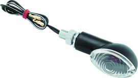 BikeMaster Ministalk Marker Light Oval - Black/Clear BKM266017