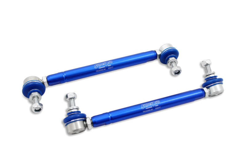 SuperPro 2004 Mazda 3 i Front HD Adjustable End Link Set (10mm Studs 254mm to 305mm) SPRTRC10200