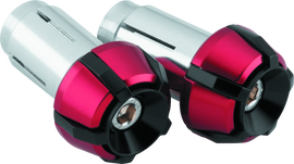 BikeMaster Anti-Vibration Bar Ends - Black/Red