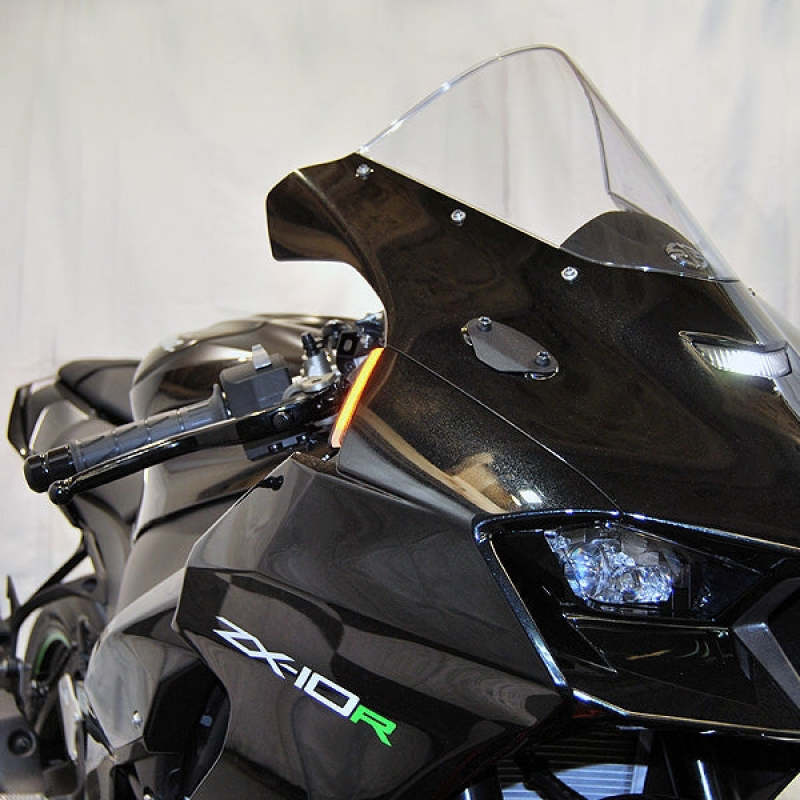 New Rage Cycles 20+ Kawasaki ZX-10R Mirror Block Off Plates NEWZX10-20-MBO
