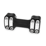 Burly Brand Reaper Riser Clamp 1-1/2in Tall for 1in Bar, One Piece - Black Machined