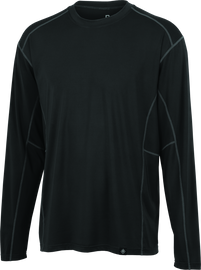 FIRSTGEAR Base Layer Shirt Lightweight Long-Sleeve Dark Grey - Large FSG527588