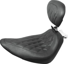 Load image into Gallery viewer, Mustang 00-15 Harley Softail Standard Rear Tire Wide Tripper Solo Seat w/Driver Backrest - Black