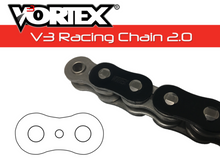 Load image into Gallery viewer, Vortex Racing V3 2.0 Chain 525SX3-110- Black