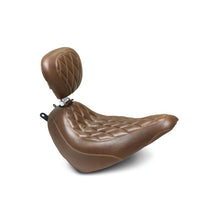 Load image into Gallery viewer, Mustang 18-21 Harley Heritage Classic, Deluxe Wide Tripper Solo Seat w/Driver Backrest Diam - Brown