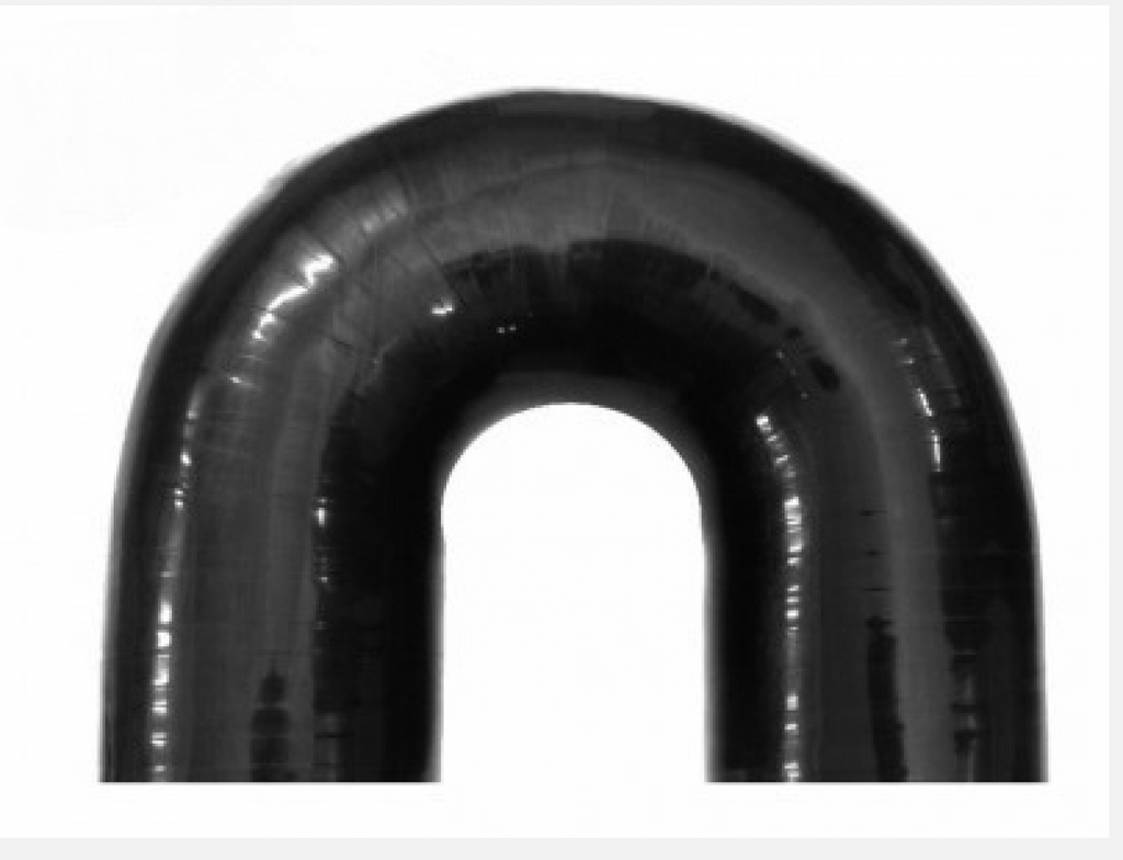 BOOST Products Silicone Elbow 180 Degrees, 2-1/4" ID, Black