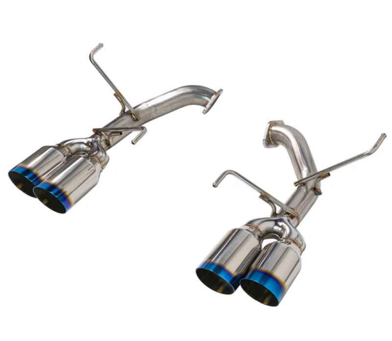 Remark 2022+ Subaru WRX (VB) 4in Axleback Exhaust w/ Burnt Stainless Single Wall Tip REMRO-TTVB-S4