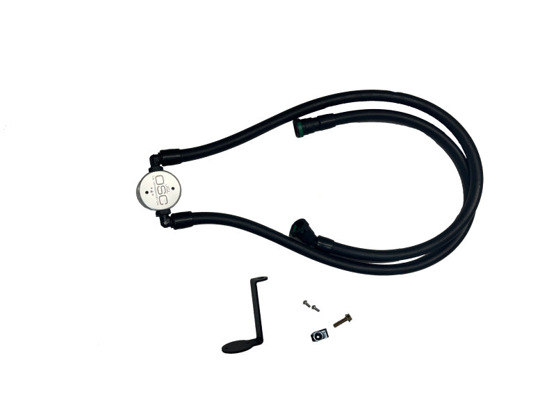 J&L 2025 Ford Explorer 2.3L EcoBoost 3.0 PVC Side Oil Separator - Clear Anodized JLT3121P-C